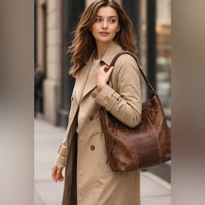 Club Monaco Brown Leather Tote Bag